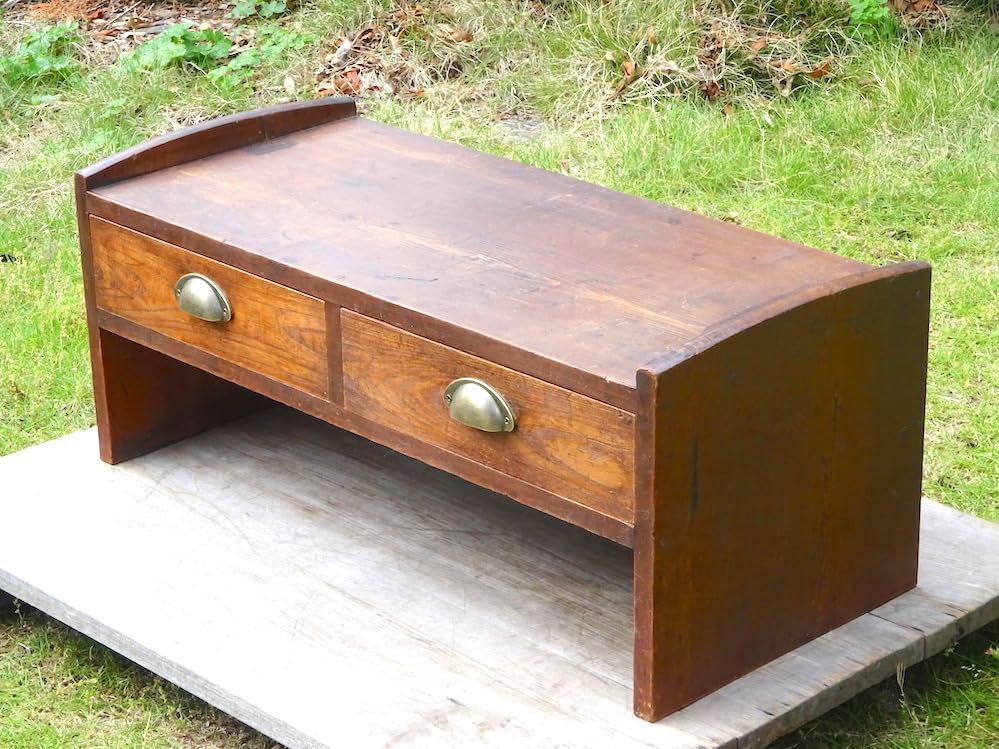 Amazon.co.jp: 木製文机引き出し台机飾り台テーブルアンティークレトロ